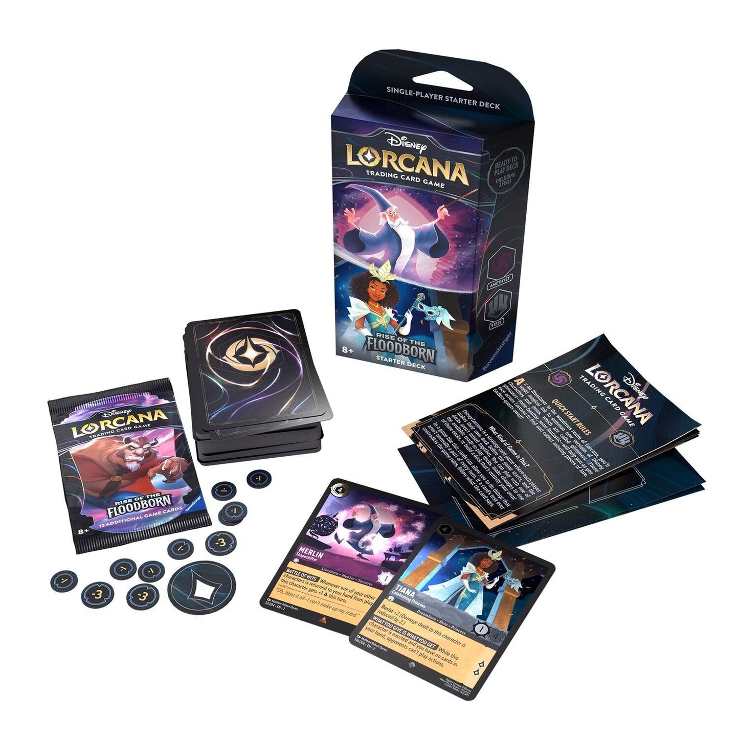 Disney Lorcana - Rise of the Floodborn Starter Deck: Merlin / Tiana - EN