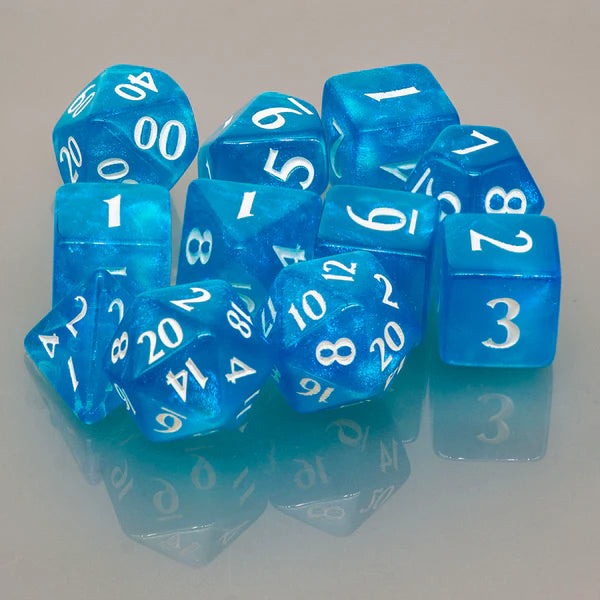 Ultra Pro (UP) - Eclipse Acrylic RPG Dice Set (11 Stück) - Sky Blue