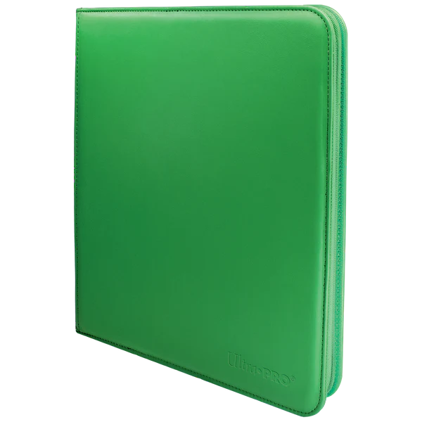 Ultra Pro (UP) - Vivid 12-Pocket Zippered PRO-Binder - Green