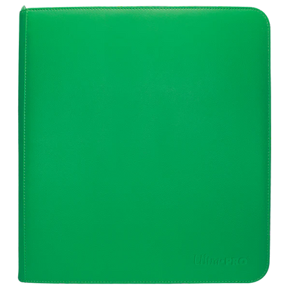Ultra Pro (UP) - Vivid 12-Pocket Zippered PRO-Binder - Green