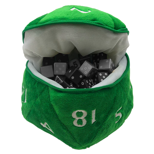Ultra Pro (UP) - D20 Plush Dice Bag / Plüsch-Würfel-Tasche - Grün