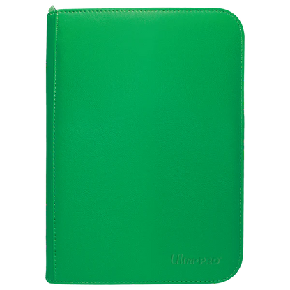 Ultra Pro (UP) - Vivid 4-Pocket Zippered PRO-Binder: Green