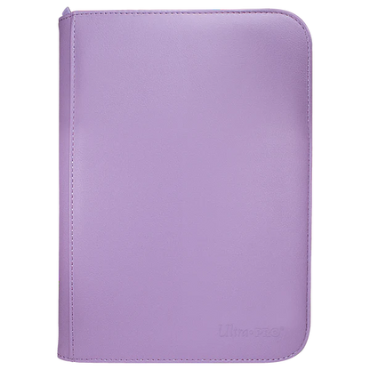 Ultra Pro (UP) - Vivid 4-Pocket Zippered PRO-Binder: Purple
