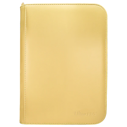 Ultra Pro (UP) - Vivid 4-Pocket Zippered PRO-Binder: Yellow