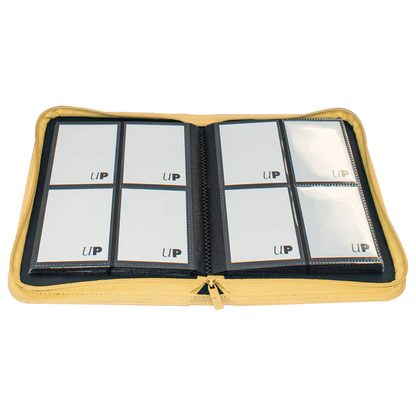 Ultra Pro (UP) - Vivid 4-Pocket Zippered PRO-Binder: Yellow