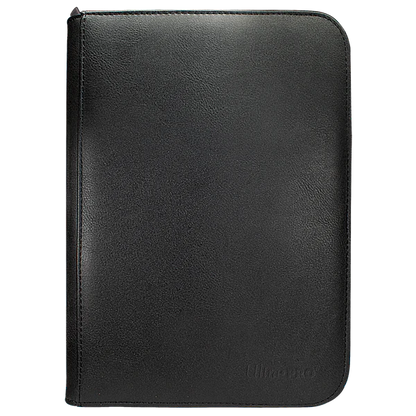 Ultra Pro (UP) - Vivid 4-Pocket Zippered PRO-Binder: Black