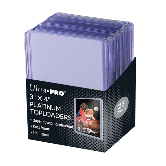 Ultra Pro (UP) - 3" x 4" Ultra Clear Platinum Toploader (25 Stück)