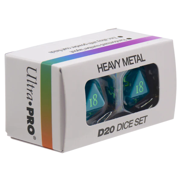 Ultra Pro (UP) - Vivid Heavy Metal Dice - Teal