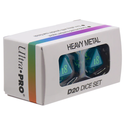 Ultra Pro (UP) - Vivid Heavy Metal Dice - Teal