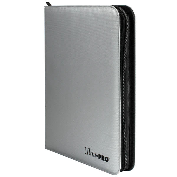 Ultra Pro (UP) - 9-Pocket Zippered PRO-Binder - feuerbeständig - Silber