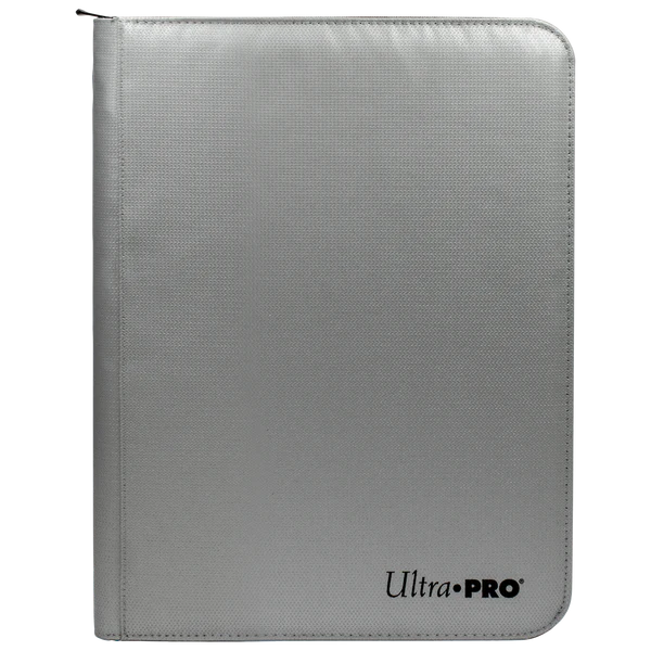 Ultra Pro (UP) - 9-Pocket Zippered PRO-Binder - feuerbeständig - Silber