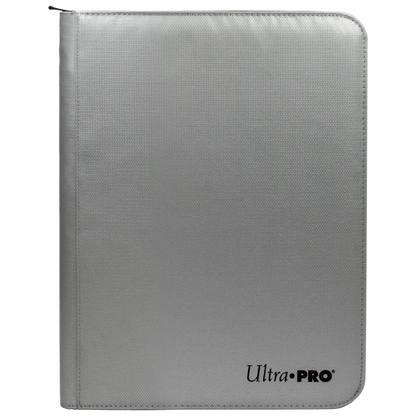 Ultra Pro (UP) - 9-Pocket Zippered PRO-Binder - feuerbeständig - Silber