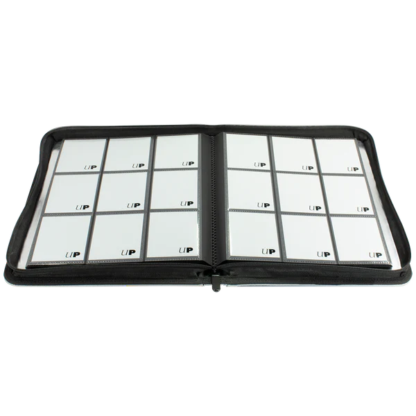 Ultra Pro (UP) - 9-Pocket Zippered PRO-Binder - feuerbeständig - Silber