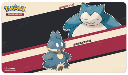 Pokémon (PKM) - Snorlax and Munchlax / Relaxo und Mampfaxo Standard Gaming Playmat Mousepad / Spielmatte