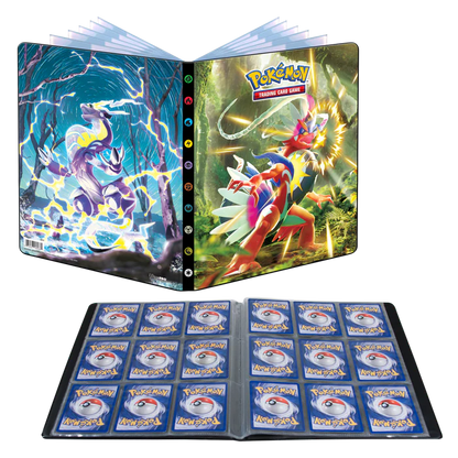 Ultra Pro (UP) - Scarlet and Violet / Karmesin und Purpur - Koraidon und Miraidon 9-Pocket Portfolio für Pokémon (PKM)