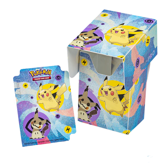 UP - Pikachu &amp; Mimikyu Full View Deck Box for Pokémon