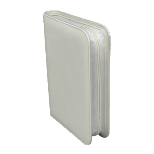 UP - Vivid 4-Pocket Zippered PRO Binder: White