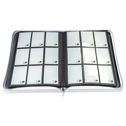 Ultra Pro (UP) - Vivid 9-Pocket Zippered PRO-Binder: White