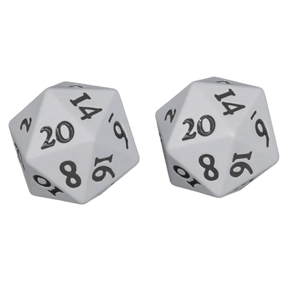 Ultra Pro (UP) - Vivid Heavy Metal Dice - White