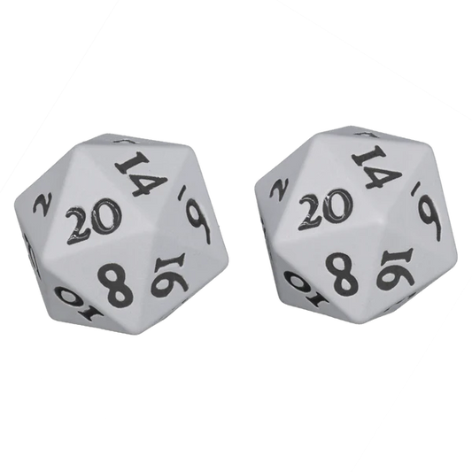 Ultra Pro (UP) - Vivid Heavy Metal Dice - White