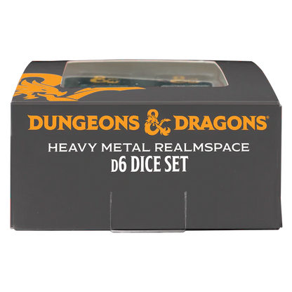 Ultra Pro (UP) - Heavy Metal Spelljammer Realmspace D6 Dice Set (4 Stück) für Dungeons & Dragons