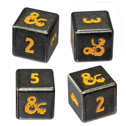 Ultra Pro (UP) - Heavy Metal Spelljammer Realmspace D6 Dice Set (4 Stück) für Dungeons & Dragons