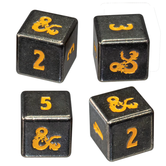 Ultra Pro (UP) - Heavy Metal Spelljammer Realmspace D6 Dice Set (4 Stück) für Dungeons & Dragons