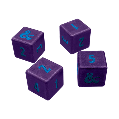 Ultra Pro (UP) - Phandelver and Below: The Shattered Obelisk Underdark Heavy Metal D6 Dice Set (4 Stück) für Dungeons & Dragons