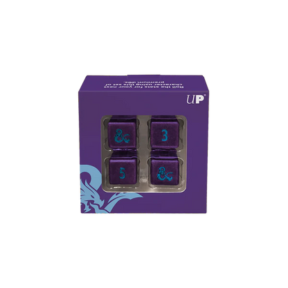 Ultra Pro (UP) - Phandelver and Below: The Shattered Obelisk Underdark Heavy Metal D6 Dice Set (4 Stück) für Dungeons & Dragons