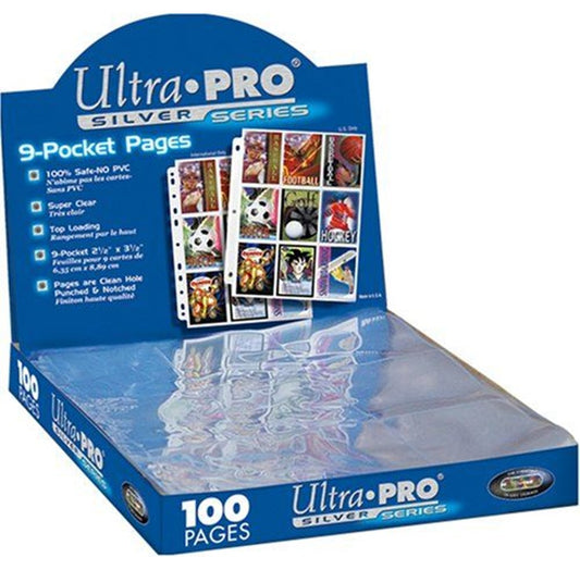Ultra Pro (UP) - 9-Pocket Pages Silver Blue (100 Seiten)