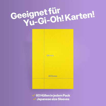 Baba Sleeves - Matte Gelbe / Yellow Hüllen Japan Size (60 Sleeves)