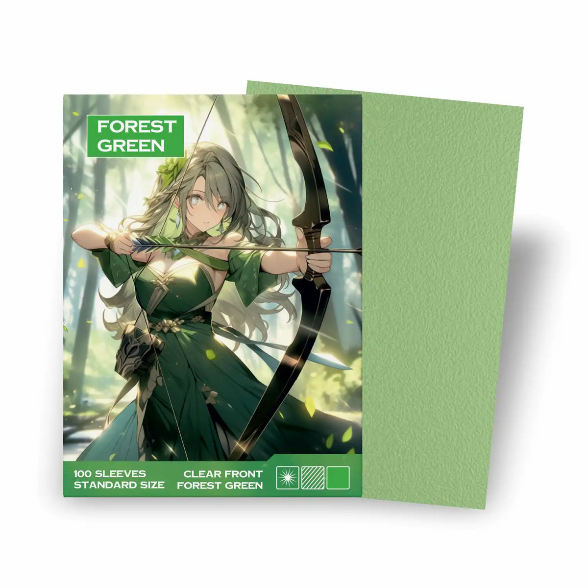 Baba Sleeves - Matte Grüne / Green Hüllen Standard Size (70 Sleeves)