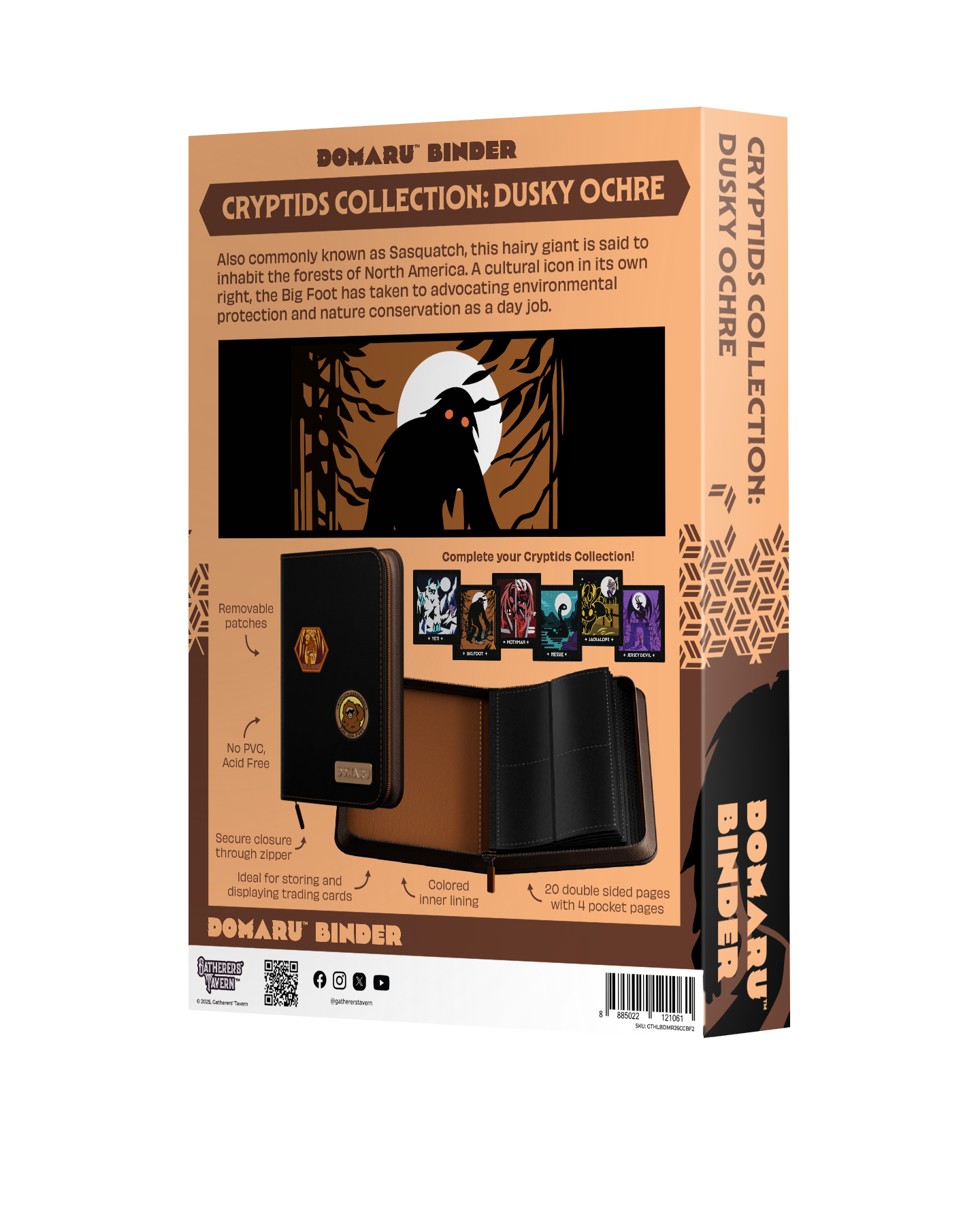 Gatherers' Tavern - DOMARU 4-Pocket BINDER: Cryptids Collection: Dusky Ochre