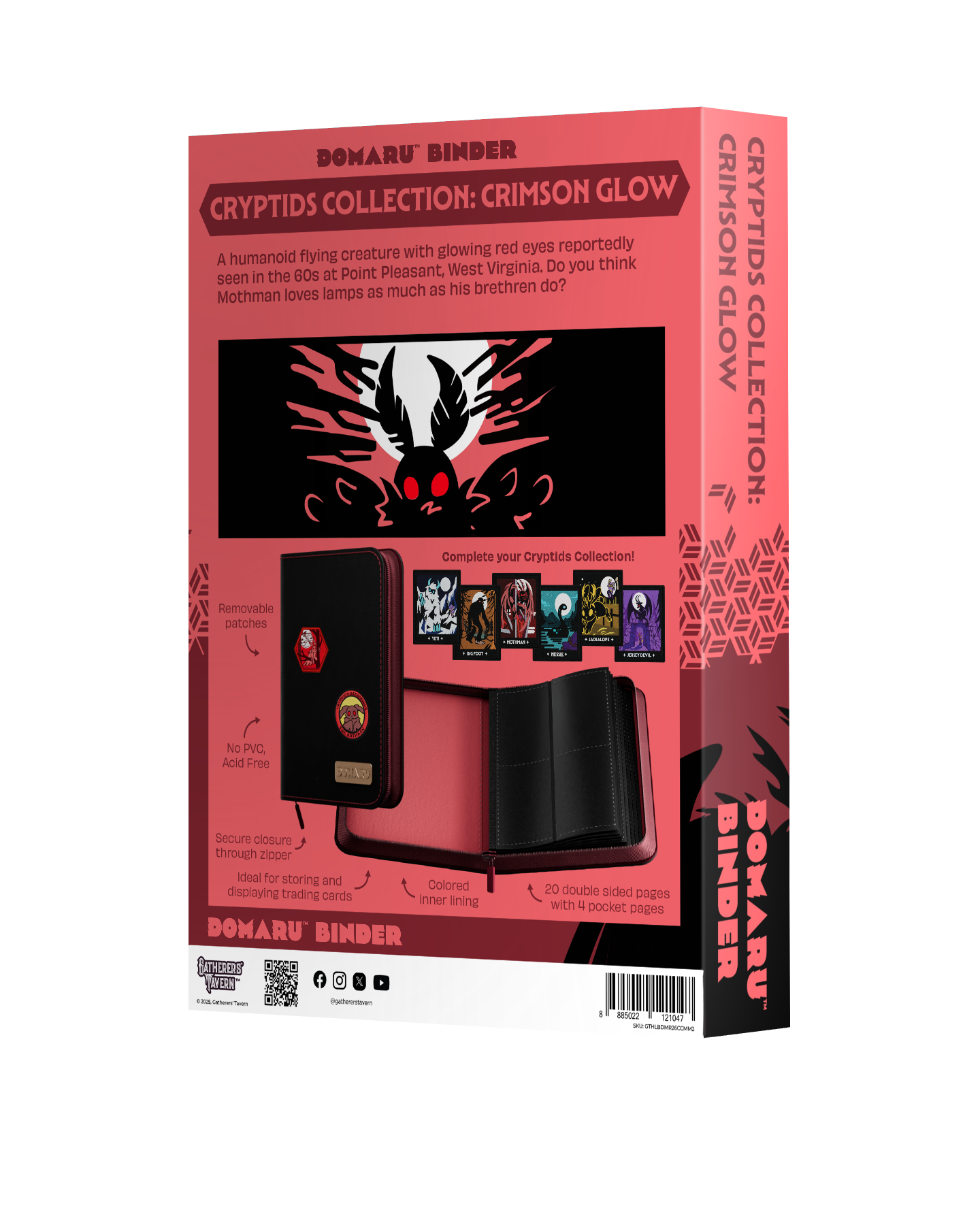 Gatherers' Tavern - DOMARU 4-Pocket BINDER: Cryptids Collection: Crimson Glow