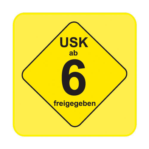 USK-Aufkleber USK: 6 gelb 100-er Pack