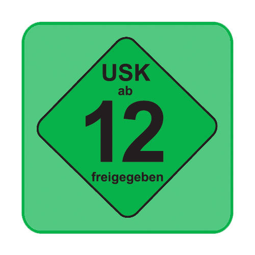 USK-Aufkleber USK:12 grün 100-er Pack