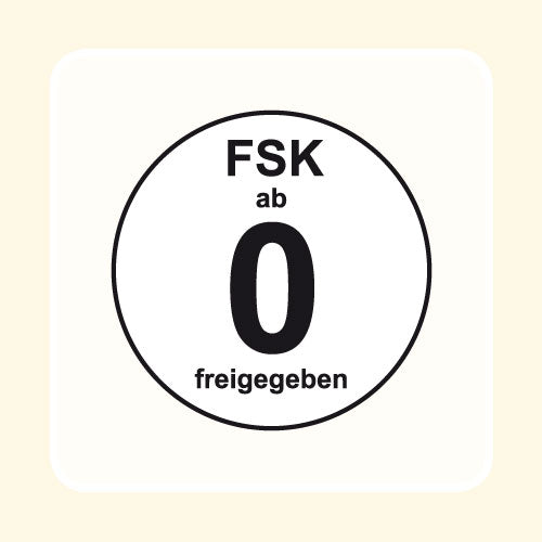 FSK-Aufkleber FSK: 0 weiß 100-er Pack