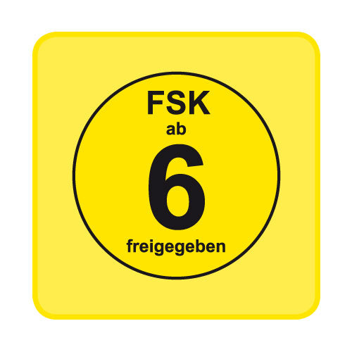 FSK-Aufkleber FSK: 6 gelb 100-er Pack