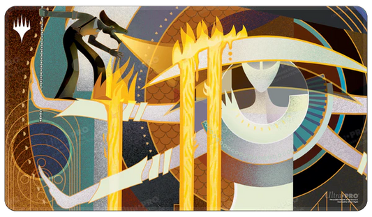 Ultra Pro (UP) - March of the Machine Aftermath Rebuild the City White Stitched Standard Gaming Playmat / Spielmatte für Magic: The Gathering