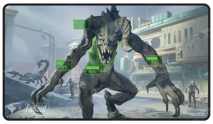 Ultra Pro (UP) - Fallout® V.A.T.S. Black Stitched Standard Gaming Playmat / Spielmatte für Magic: The Gathering