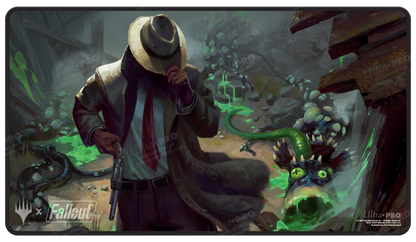 Ultra Pro (UP) - Fallout® Mysterious Stranger Black Stitched Standard Gaming Playmat / Spielmatte für Magic: The Gathering