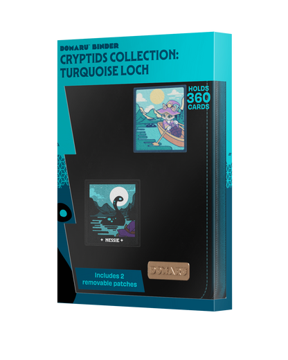 Gatherers' Tavern - DOMARU 9-Pocket BINDER: Cryptids Collection: Turquoise Loch