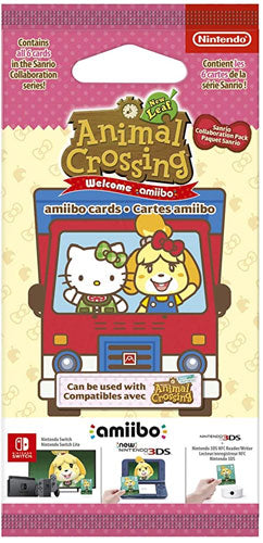 Amiibo Karten 6 Stk. Animal Cr. N.Leaf + Sanrio amiibo Cards Pack