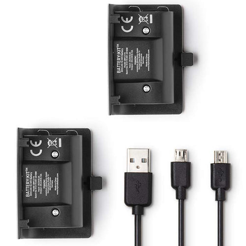 XB-One Battery:Kit black NEW2 Akkus 800mAh + Ladekabel