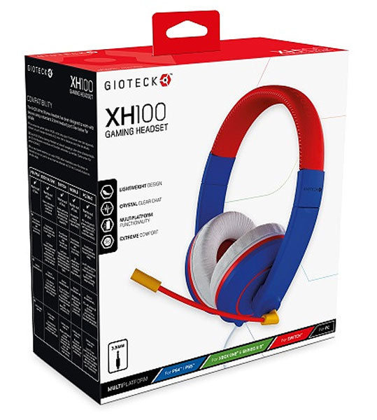 Switch Headset Wired Stereo Blue/Red XH-100Sgeeignet für: XB1, XBSX, PS4, PS5, NSW und PC