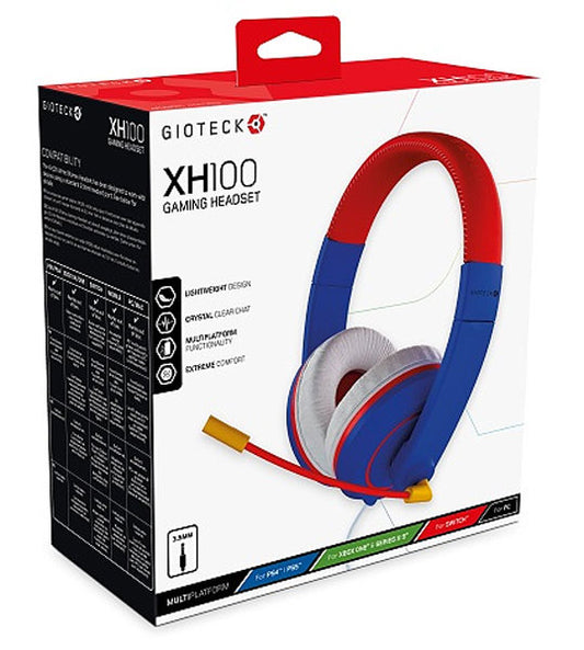 Switch Headset Wired Stereo Blue/Red XH-100Sgeeignet für: XB1, XBSX, PS4, PS5, NSW und PC