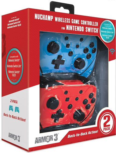 Switch Controller Doublepack wireless blue/red NuChamp