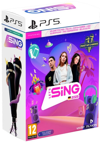Lets Sing 2025 PS-5 AT + 2 Mics