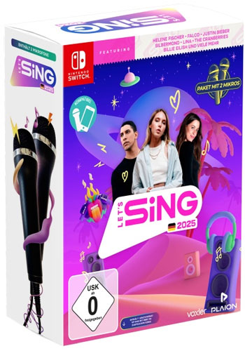 Lets Sing 2025 Switch + 2 MIcs