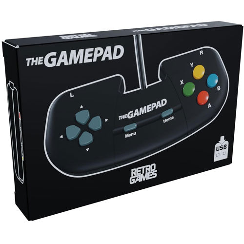 Multi THEGAMEPAD (black) C64, C64 Mini, A500 Mini, 400 Mini, Spectrum, PC, Mac & Linu